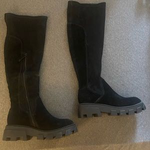 NWT over the knew boots; suede.